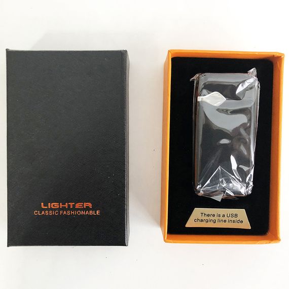 Аккумуляторная зажигалка подарочная 315 | Ветрозащитная зажигалка | Зажигалка BI-893 с зарядкой | Зображення 2