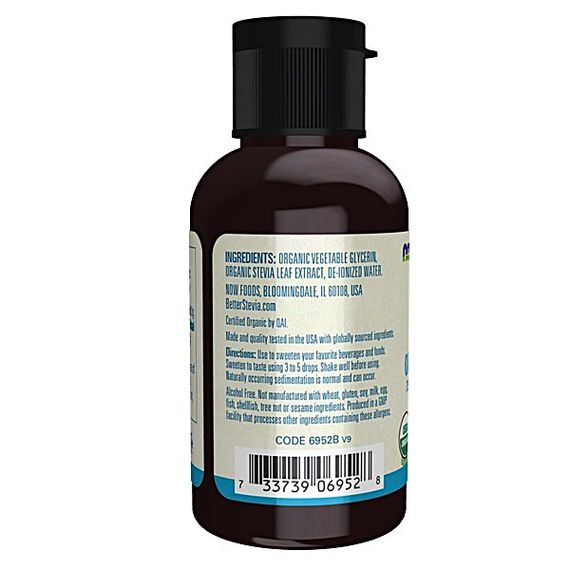 Заменитель сахара NOW Foods Better Stevia Liquid Glycerite 60 ml /375 servings/ | Зображення 2