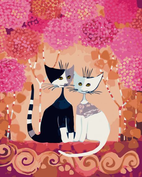 Картина за номерами. Brushme "Казкові котики" GX9897, 40х50 см