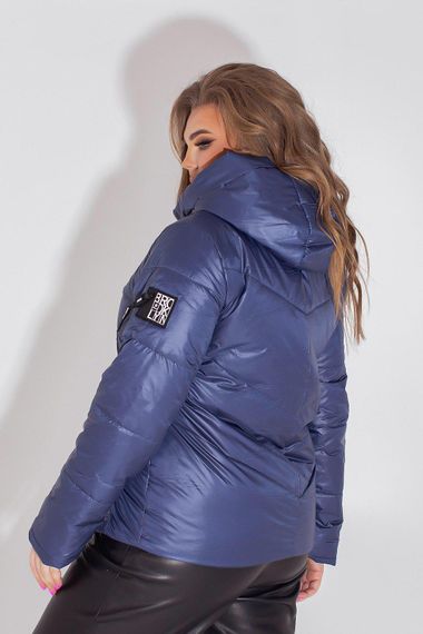 Жіноча демісезонна куртка, арт. 1008, темно синій | Зображення 9