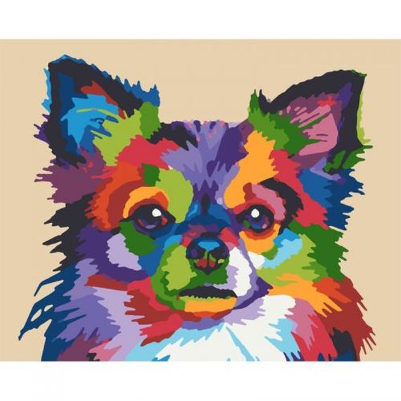 Картина по номерам, "Песик", 40х50см, RB-0046