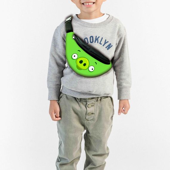 Набор детский Энгри Бердс рюкзак 36х27см сумка-бананка,кружка с принтом для мальчика (01641) | Зображення 2