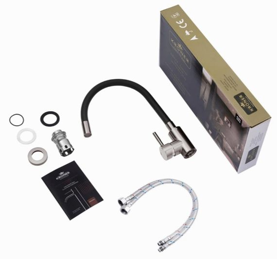 Змішувач для кухні Kroner KRP Edelstahl Klassisch - PVD035BLK (CV032635) | Зображення 2