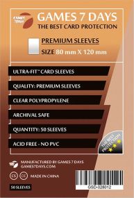Протекторы для карт Games7Days (80 х 120 мм, Ultra-Fit, 50 шт.) (PREMIUM)