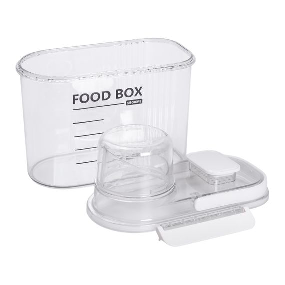 Контейнер для зберігання сипучих продуктів 20х11х22 см з дозатором і мірною шкалою ємність для круп 2л HP-27-13 | Зображення 3