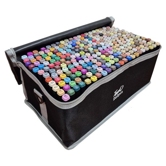 Набір двосторонніх скетч маркерів для малювання NF-00007830, 262 шт