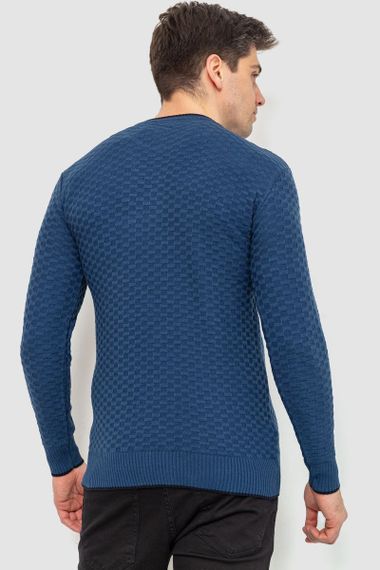 Светр чоловічий, колір джинс, 214R8004 | Зображення 3