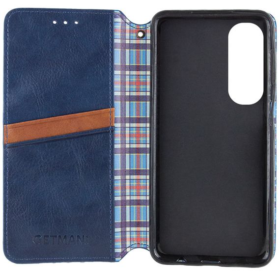 Шкіряний чохол-книжка GETMAN Cubic (PU) для Oppo A60 4G Синій | Зображення 5