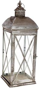 Интерерный подсвечник Hefiz Silver 22х22х62см