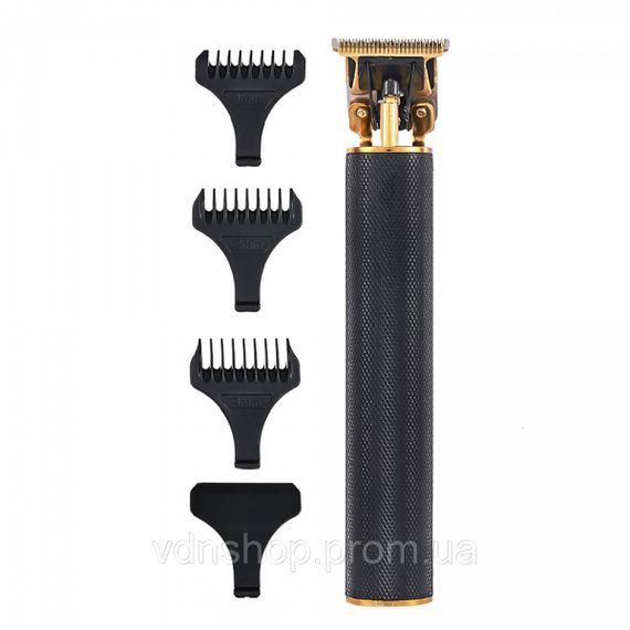 Тример для стрижки VGR V-179 акумуляторний з насадками чорний