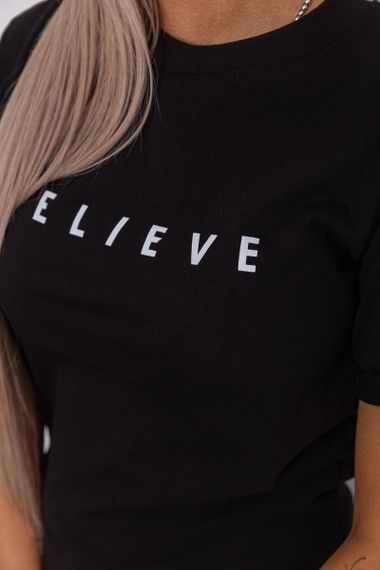 Футболка жіноча з принтом, колір чорний, 238R57376 | Зображення 4