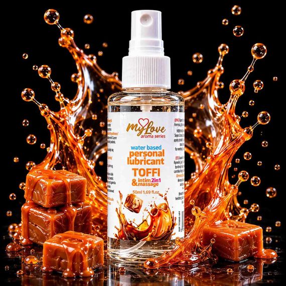 2в1 лубрикант та масажний гель - MyLove Aroma Series Intim&Massage Toffi, 50 мл Sex Aura | Зображення 1