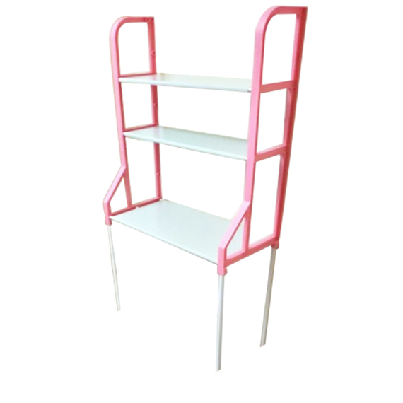 Полиця-стелаж для унітазу Рожева