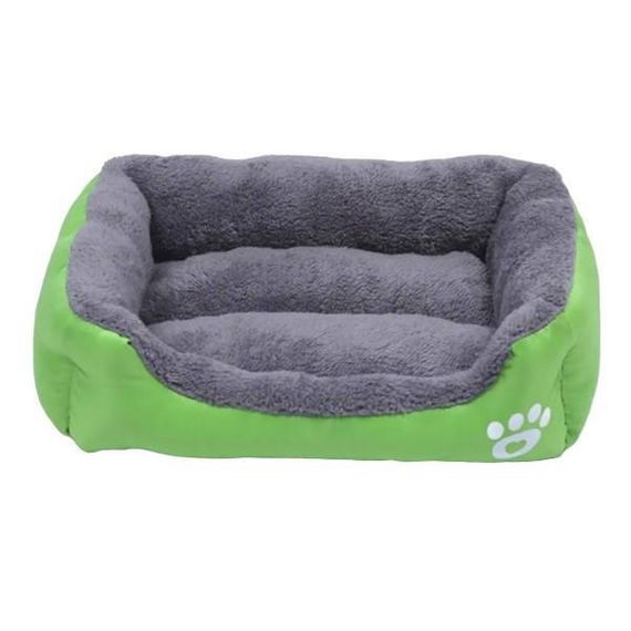 Лежанка пуфик для вихованців квадратна 44*33см Зелена