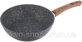 Сковорода-сотейник Kamille Grey Marble Ø32см индукционная с антипригарным покрытием
