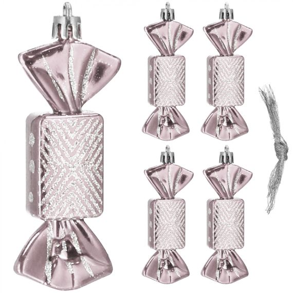 Набір ялинкових іграшок Springos h=8 см 5 шт CA0164