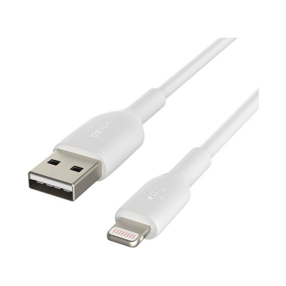 Дата кабель USB 2.0 AM to Lightning 1.0m 12W PVC (2 Pack) White Belkin (CAA001BT1MWH2PK) | Зображення 4