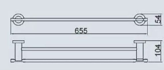 Полотенцедержатель Gappo 65.5 см G1809 | Зображення 4