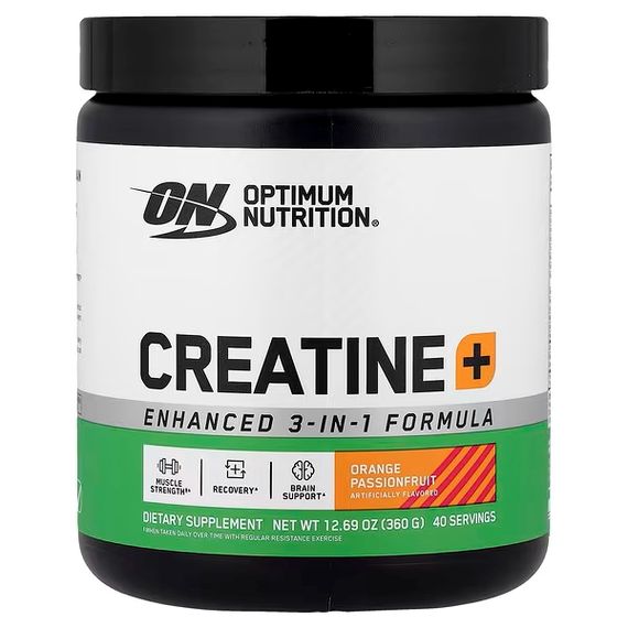 Креатин Optimum Nutrition Creatine+ 360 г, Orange Passionfruit