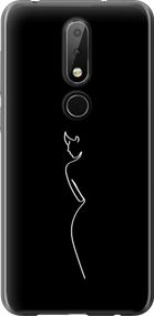 Чехол на Nokia 6.1 Plus Силуэт1 "4590u-1539-17620"