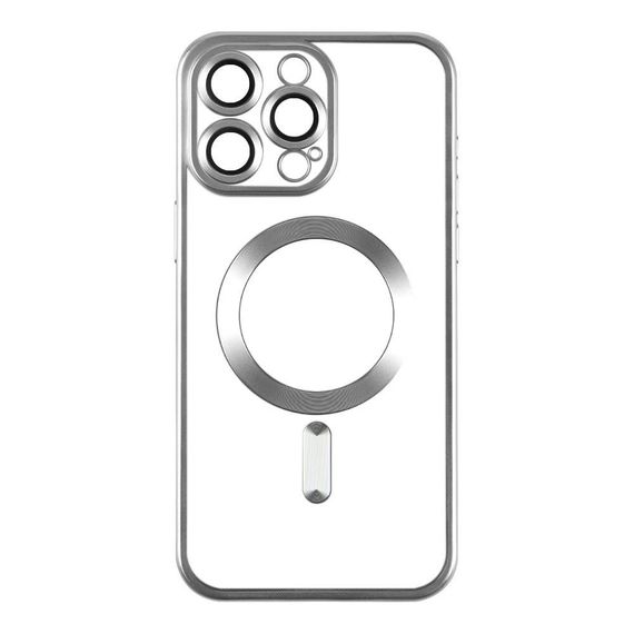 Чехол TPU Metallic Chrome з повним захистом камери with Magsafe для Iphone 12 Цвет Chrome Gold | Зображення 6