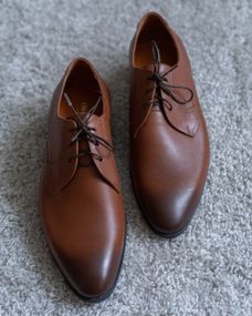 Оригінальні світло-коричневі туфлі 41 розмір