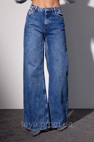 Женские джинсы фасона wide leg цвет синий размер 36 FL_000996 | Зображення 5