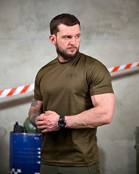 Тактична потоотводяща футболка War Drones oliva ПП7634 | Зображення 2