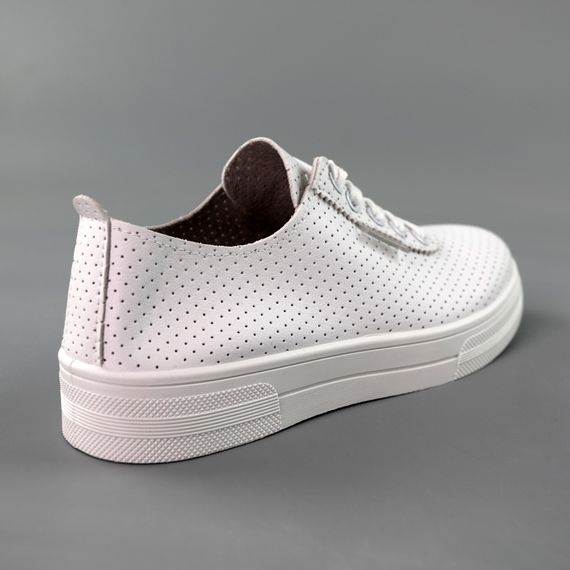Кеди жіночі перфорація 591559 Білі 36 37 38 39 40 41 | Зображення 5