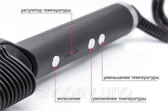 Розчіска – випрямляч Hair Straightener 909B для випрямлення волосся • Праска щітка з турмаліновим покриттям | Зображення 5