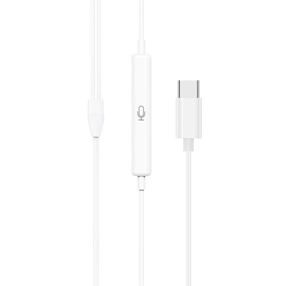 Навушники Hoco M101 Crystal joy wire-controlled digital earphones Type-C. Навушники для смартфона | Зображення 4