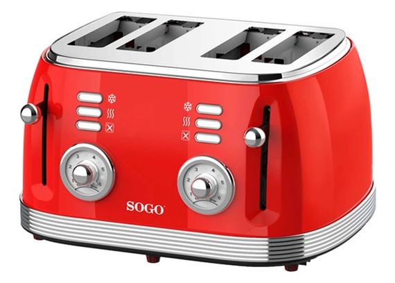Тостер SOGO Retro SS-5465 1500 Вт червоний