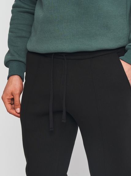 Штани-джоггери чоловічі утеплені чорного кольору, 2XL | Зображення 3