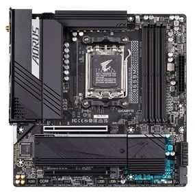 Материнська плата Gigabyte  B650M AORUS ELITE AX sAM5 B650 4xDDR5 M.2 HDMI DP mATX (B650M_AORUS_ELITE_AX)