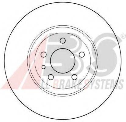 Диск гальмівний ALFA ROMEO FIAT LANCIA передн. (вир-во ABS) A.B.S. 15953 на ALFA ROMEO 168 (164)