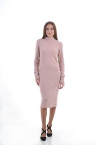 Платье 4Profi пудровое из ангоры размер М 21866