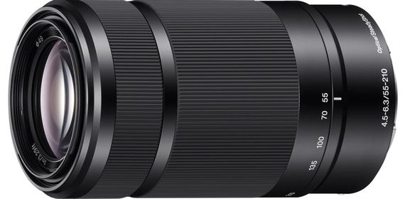 Объектив Sony 55-210mm Black , f/4.5-6.3 для камер NEX (SEL55210B.AE)