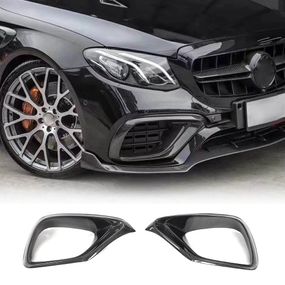Карбоновые накладки на передний бампер для E63 AMG 2016-2019 для Mercedes E-сlass W213
