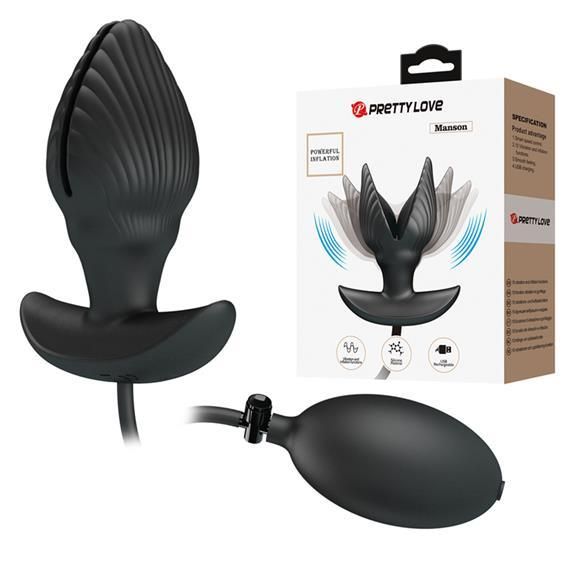 Анальная пробка - Pretty Love Manson Anal Plug Black sexstyle