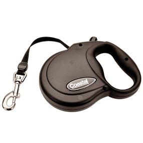 Рулетка Coastal Power Walker Retractable Leash до 14.5 кг, лента 4.8 м, черная