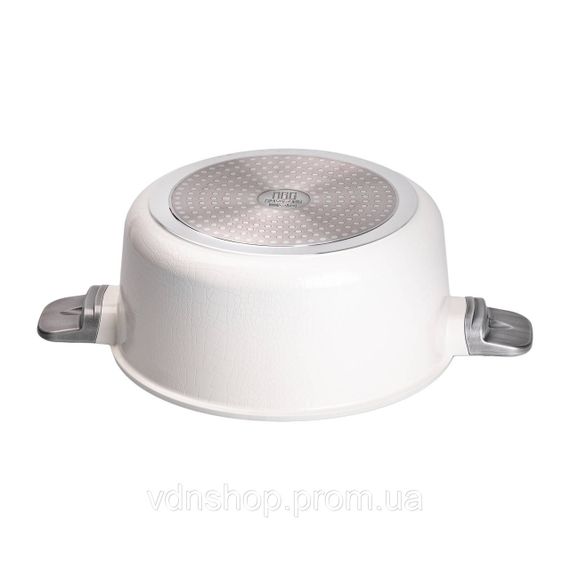 Алюминиевая кастрюля с керамическим антипригарным покрытием 6.9 л Ø 28 см белый MGC HP-4-454W | Зображення 1