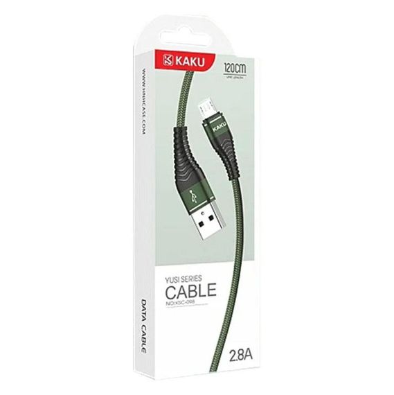 USB кабель Kaku KSC-098 USB - Micro USB 1,2 m - Green | Зображення 2
