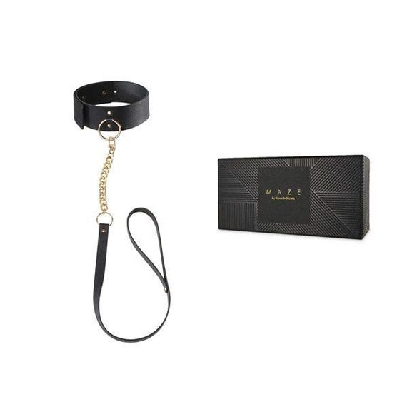 Чокер Bijoux Indiscrets MAZE – Wide Chocker Black | Зображення 1