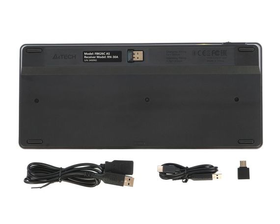 Клавіатура бездротова A4Tech Fstyler FBK26C AS, колір чорний | Зображення 5