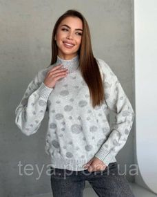 Свитер цвет серый размер M FI_009177