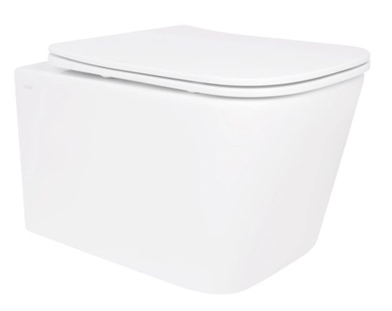 Унітаз підвісний Qtap Crow Ultra Quiet White, з сидінням Slim Duroplast/ Soft-close/ Quick Release QT05335172W