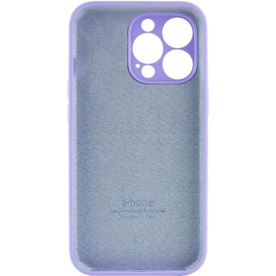 Чехол Silicone Case Full Camera Protective (AA) для Apple iPhone 14 Pro (6.1") Сиреневый / Dasheen | Зображення 1