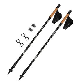 Палиці для скандинавської ходьби PowerPlay 9104 Lykke Black/White 80-135 см (пара) (PP_9104_LYKKE_Bl/White)