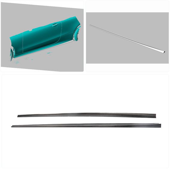 Бокові пороги (для AMG-Line 2017-2019, Карбон) для Mercedes E-class coupe C238 рр | Зображення 1