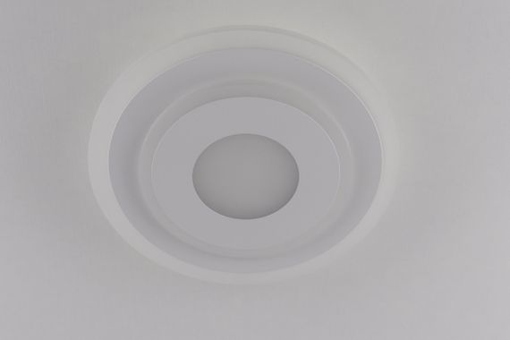 Современный круглый потолочный светильник LED для комнаты кухни ванной 25138 Белый 4х25х25 см. | Зображення 3